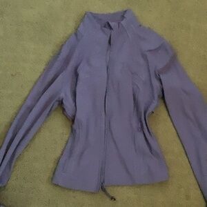 Purple cropped lululemon define jacket size 8